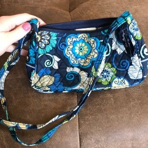 Vera Bradley mod floral blue small purse
